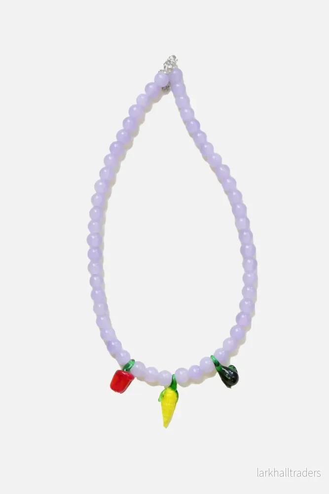 3 Fruits & Lilac Beads Halsband 3 Fruits & Lilac Beads Halsband