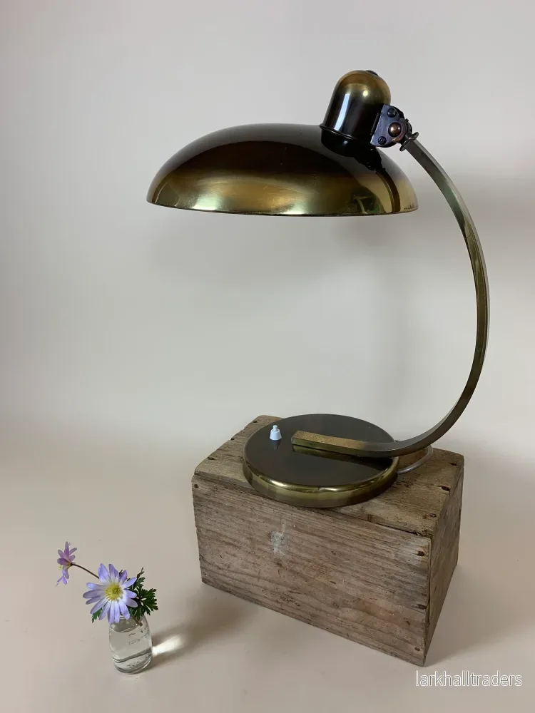 Christian Dell 6750 bordslampa i mörk polerad mässing - Bild 2