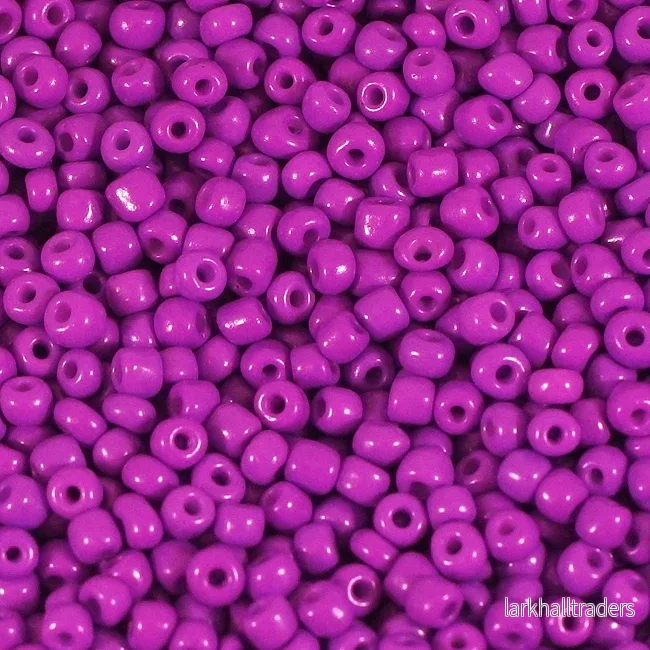 Seed Beads, 4mm, opak violett - Bild 2
