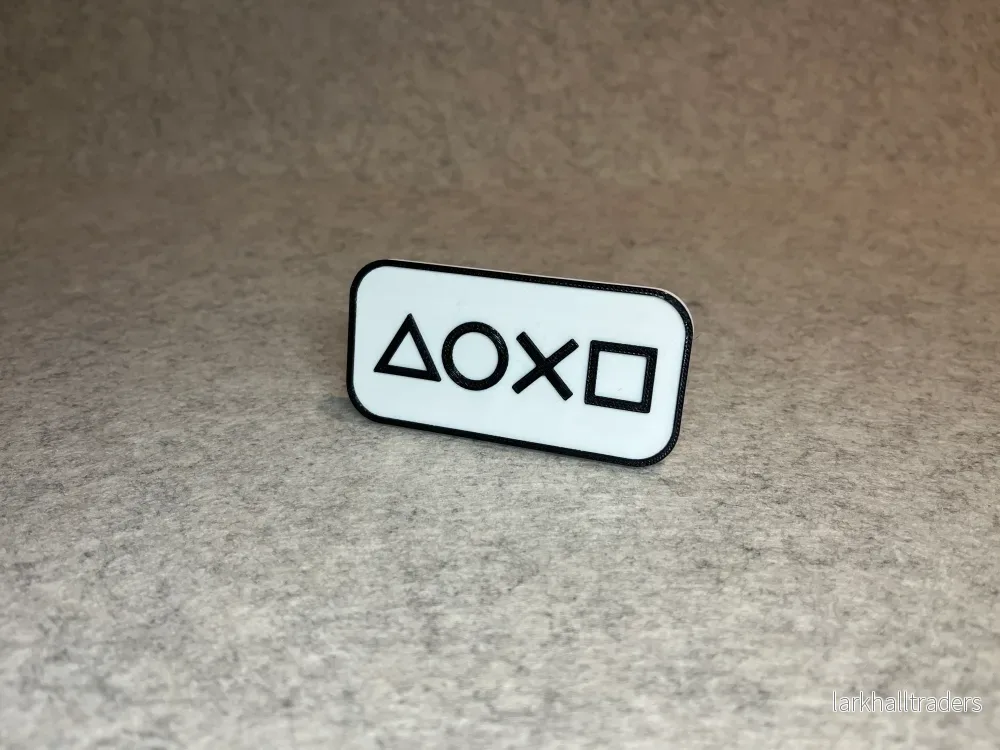 PlayStation-skylt – dekor med knappsymboler PlayStation-skylt – dekor med knappsymboler