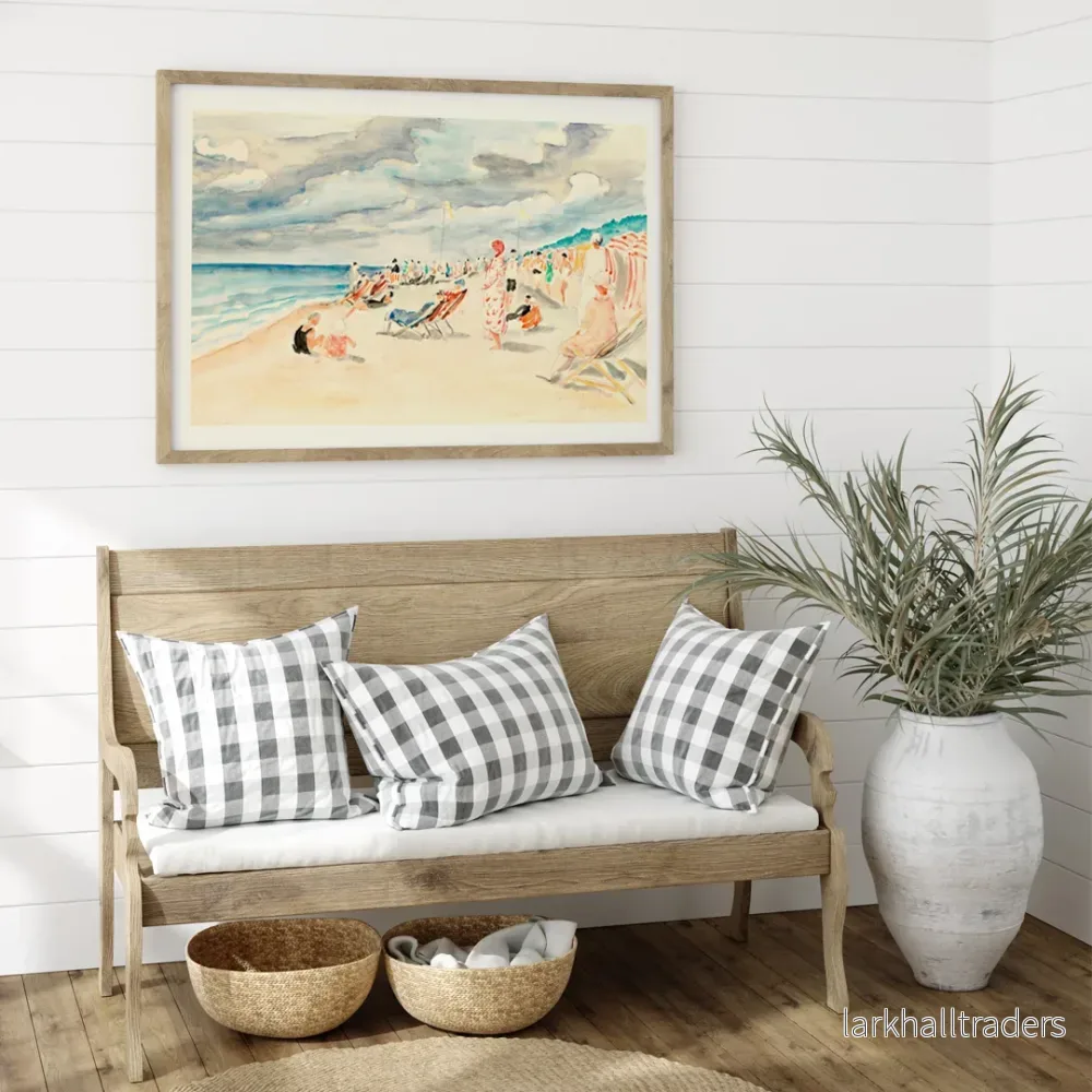 La plage de Deauville Poster