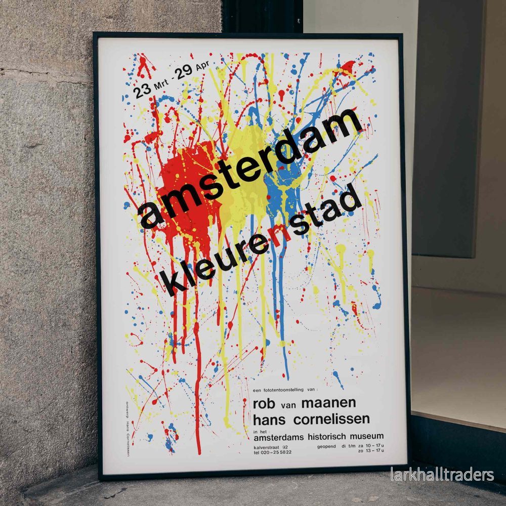 Färgstark Amsterdam Poster