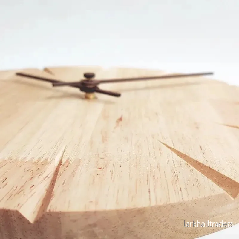 Väggklocka i Massivt Trä med Pendel – Minimalistisk & Tidlös Design - Bild 3