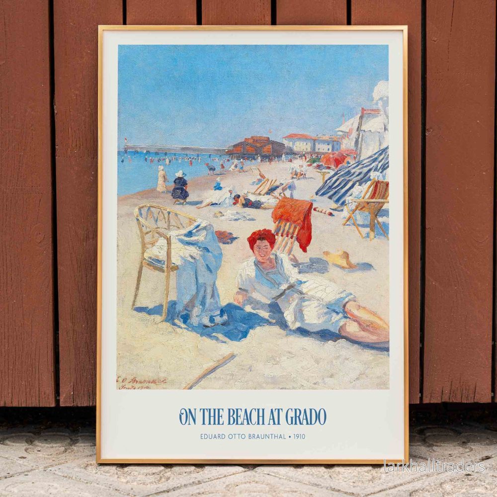 På stranden i Grado Poster