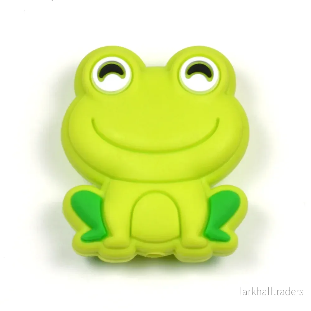 Motivpärla i silikon, little frog Motivpärla i silikon, little frog