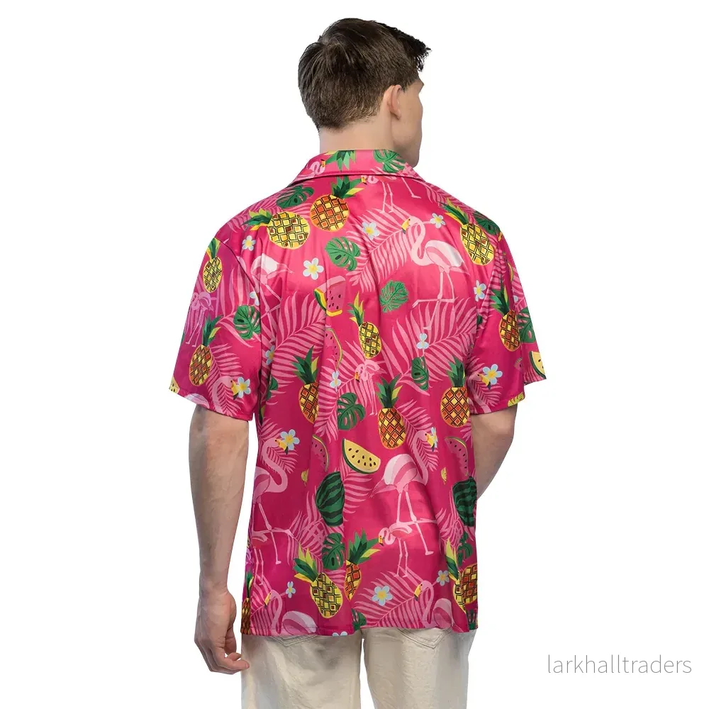 Hawaiiskjorta, summer flamingo - Bild 3