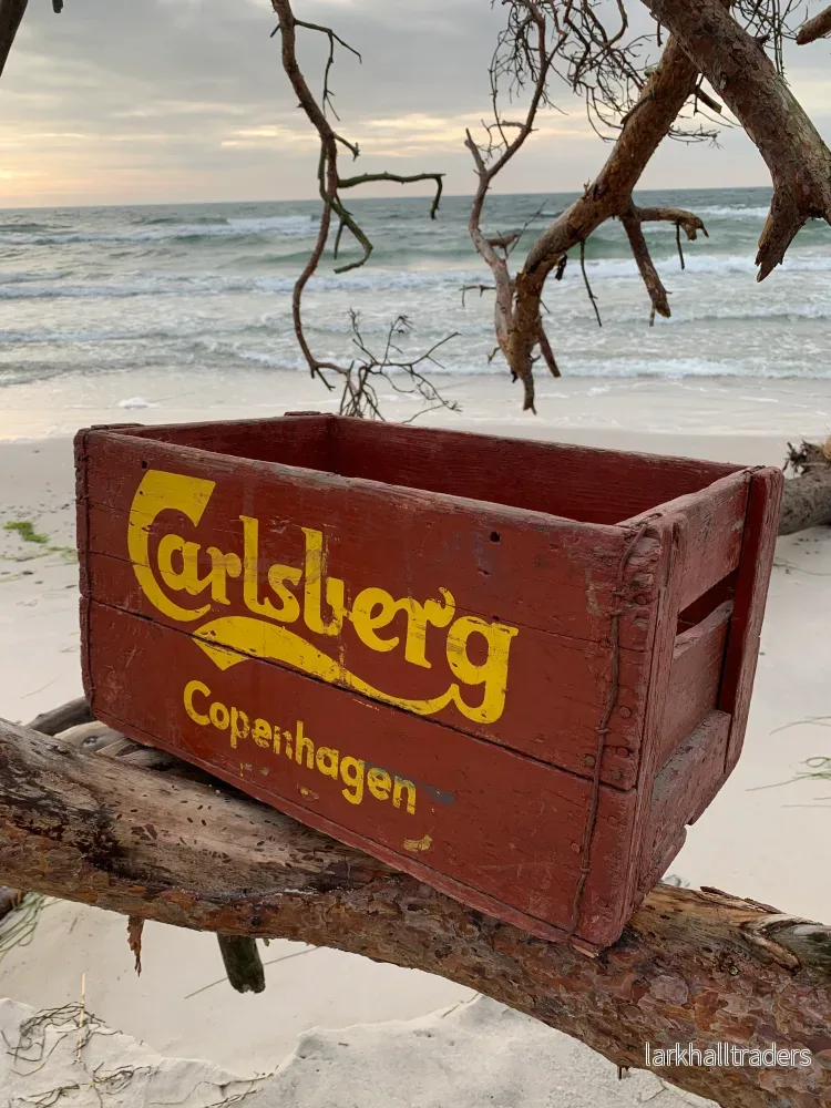 Gammal öllåda från Carlsberg Gammal öllåda från Carlsberg