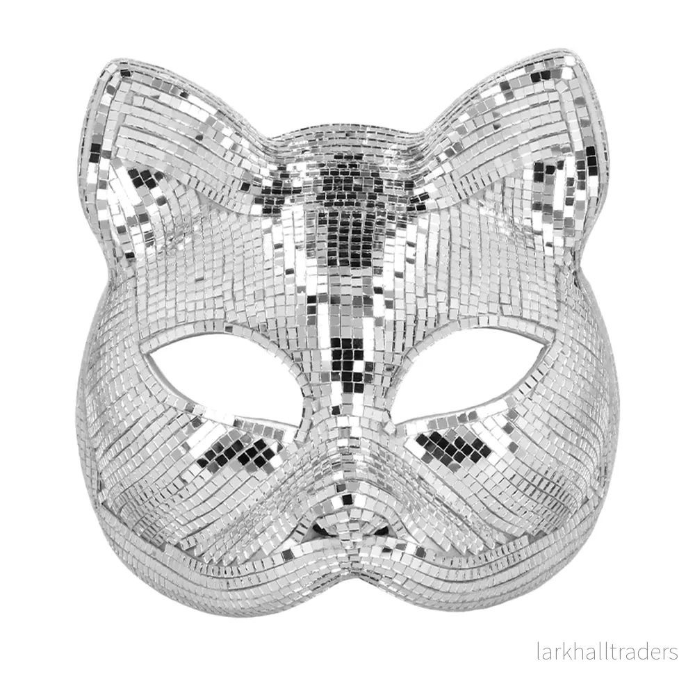 Ögonmask, disco cat silver - Bild 2