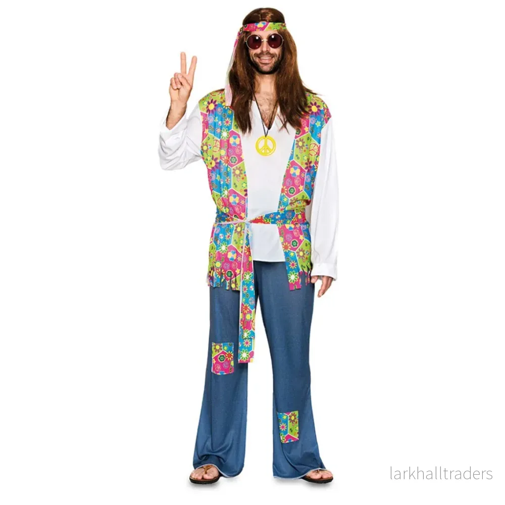 Dräkt, hippie man M/L