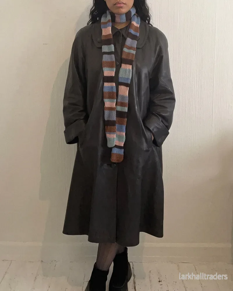 Randig smal scarf