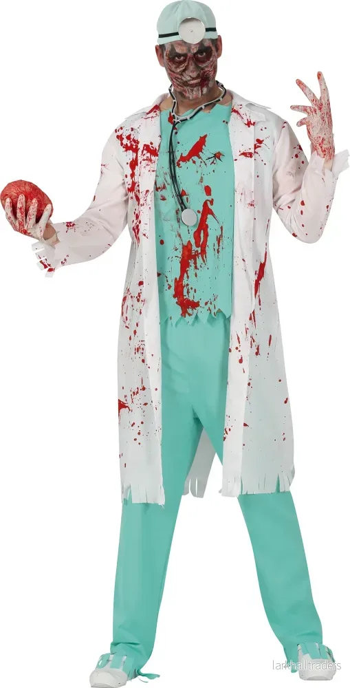 Tonårsdräkt, zombie doktor 14-16 år (168 cm) Tonårsdräkt, zombie doktor 14-16 år (168 cm)
