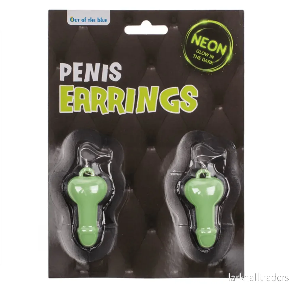 Örhängen, penis glow in the dark 1-par Örhängen, penis glow in the dark 1-par