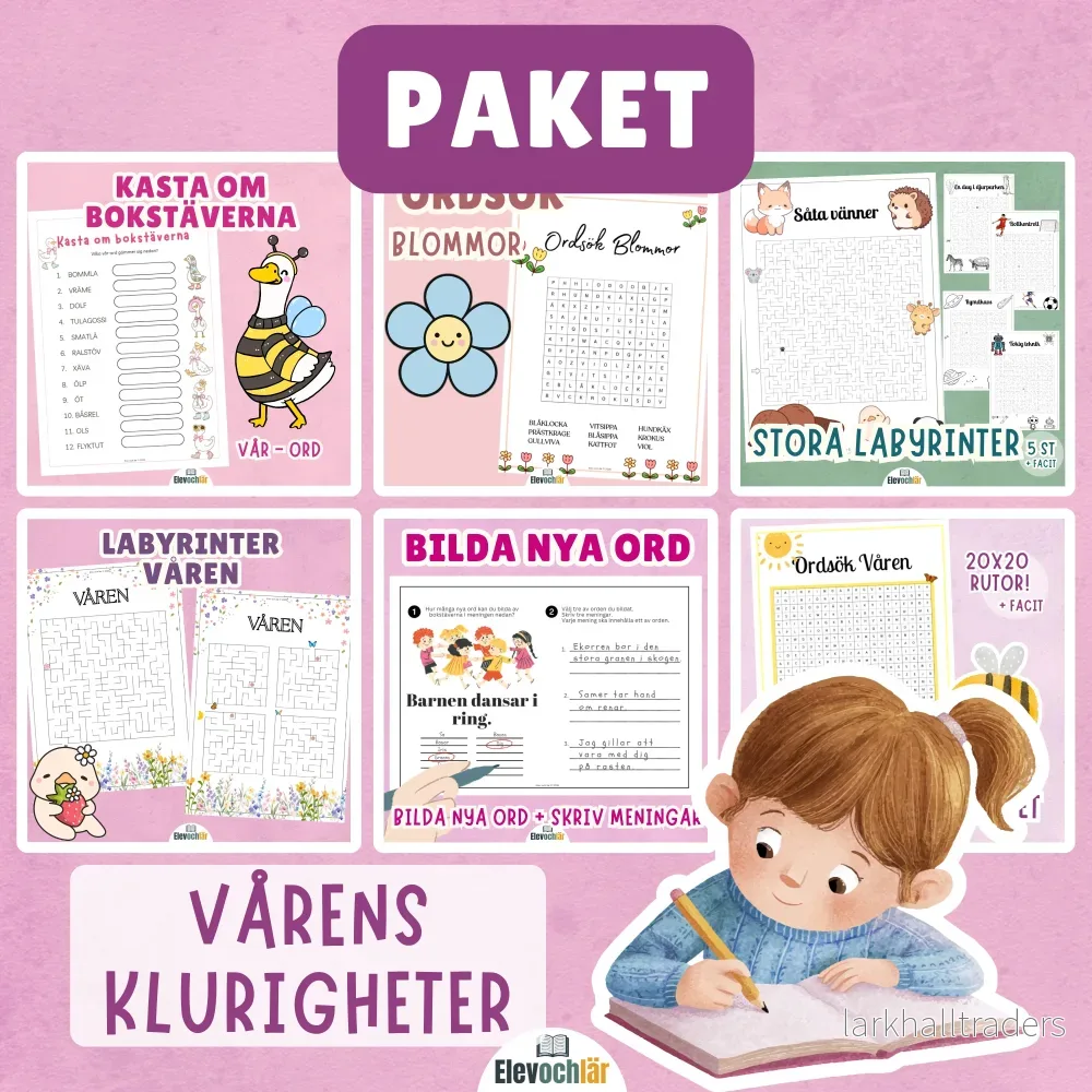 PAKET: Vårens klurigheter (värde 103kr!) PAKET: Vårens klurigheter (värde 103kr!)