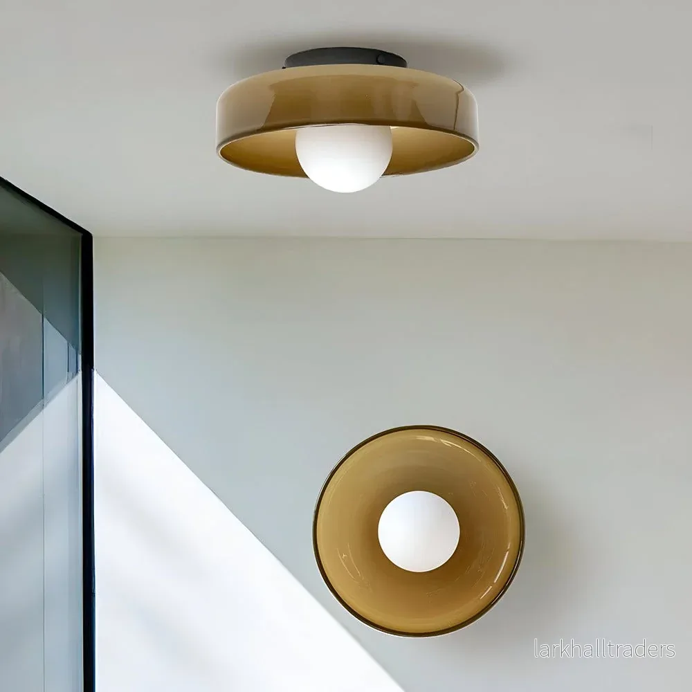 Soléra Glow – Nordisk Glas-Taklampa i Orange Design Soléra Glow – Nordisk Glas-Taklampa i Orange Design