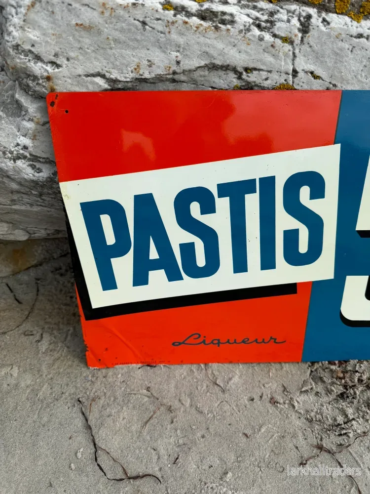 Pastis 51 reklamskylt i litografiskt stål från 1957 - Bild 2