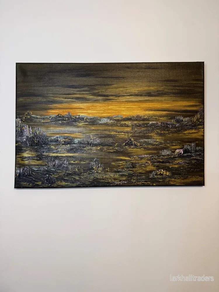 Golden Whisper, Akryl Konstverk Original - Bild 2