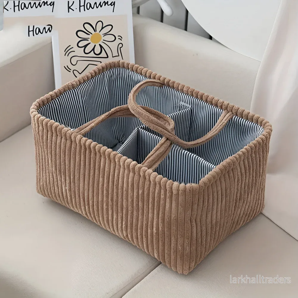 SoftNest – Förvaringskorg i Polyester med Fack för Blöjor & Babyartiklar - Bild 2