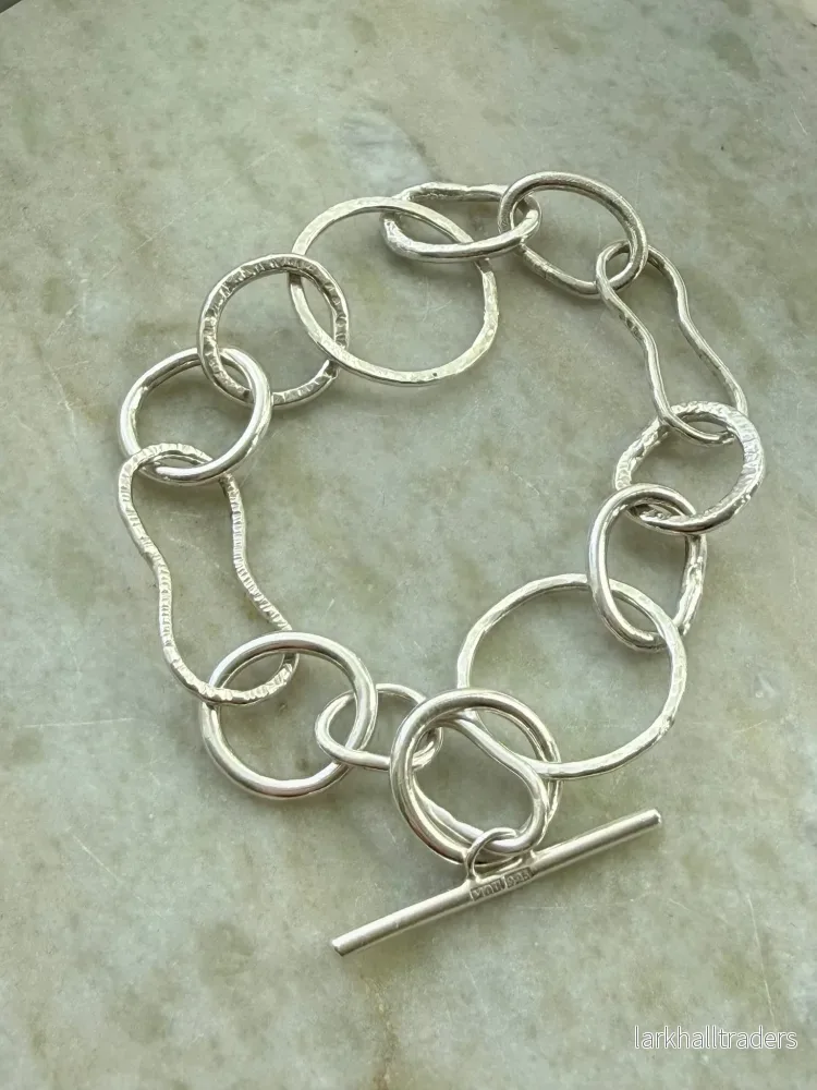 Silver armband Orbit