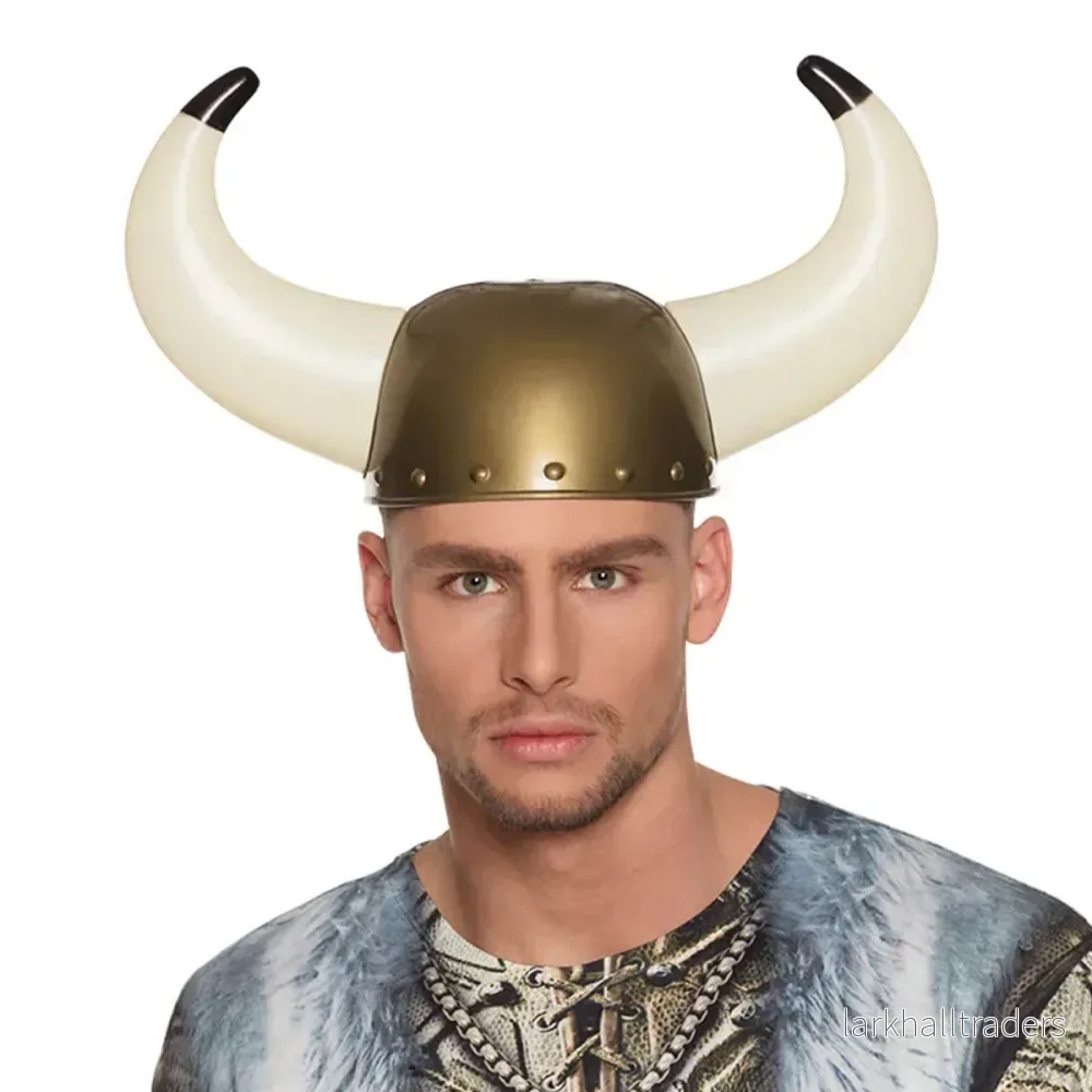 Vikingahjälm, stora horn - Bild 3