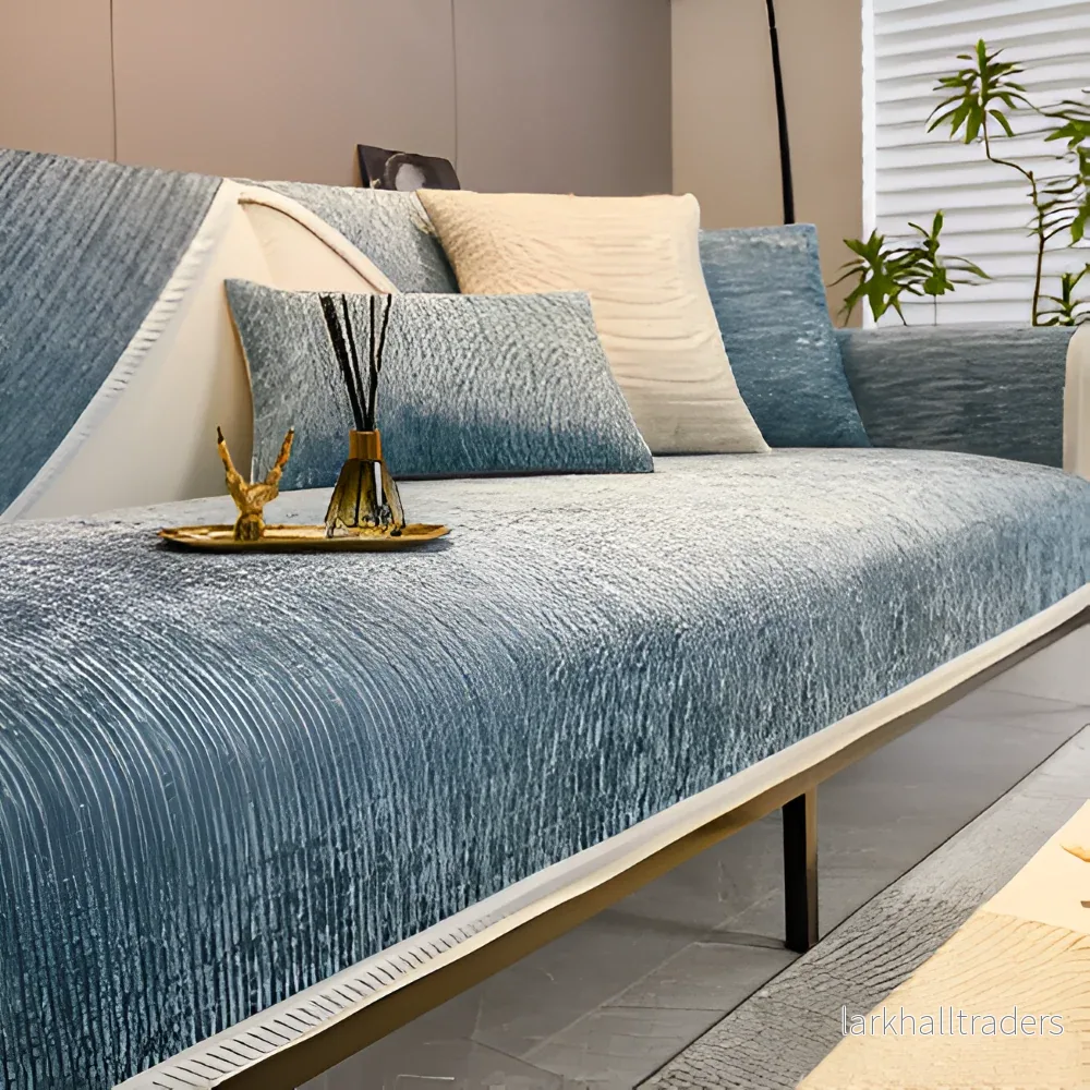 StripeSoft Chenille – Randigt Rutschfritt Sofföverdrag i Premiumkvalitet StripeSoft Chenille – Randigt Rutschfritt Sofföverdrag i Premiumkvalitet