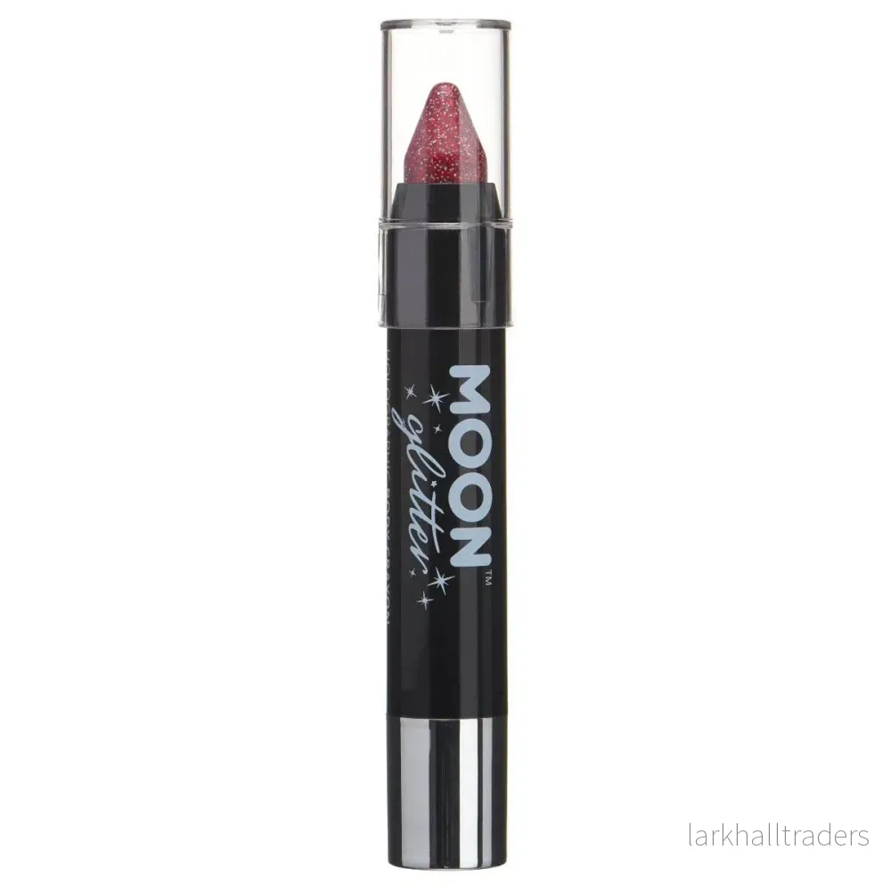 Moon Glitter Hologrpahic Body Crayons, red 3,5 g Moon Glitter Hologrpahic Body Crayons, red 3,5 g