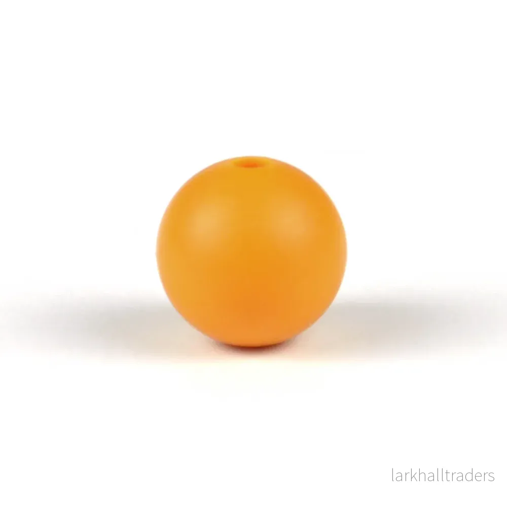 Silikonpärlor, mango, 12mm Silikonpärlor, mango, 12mm