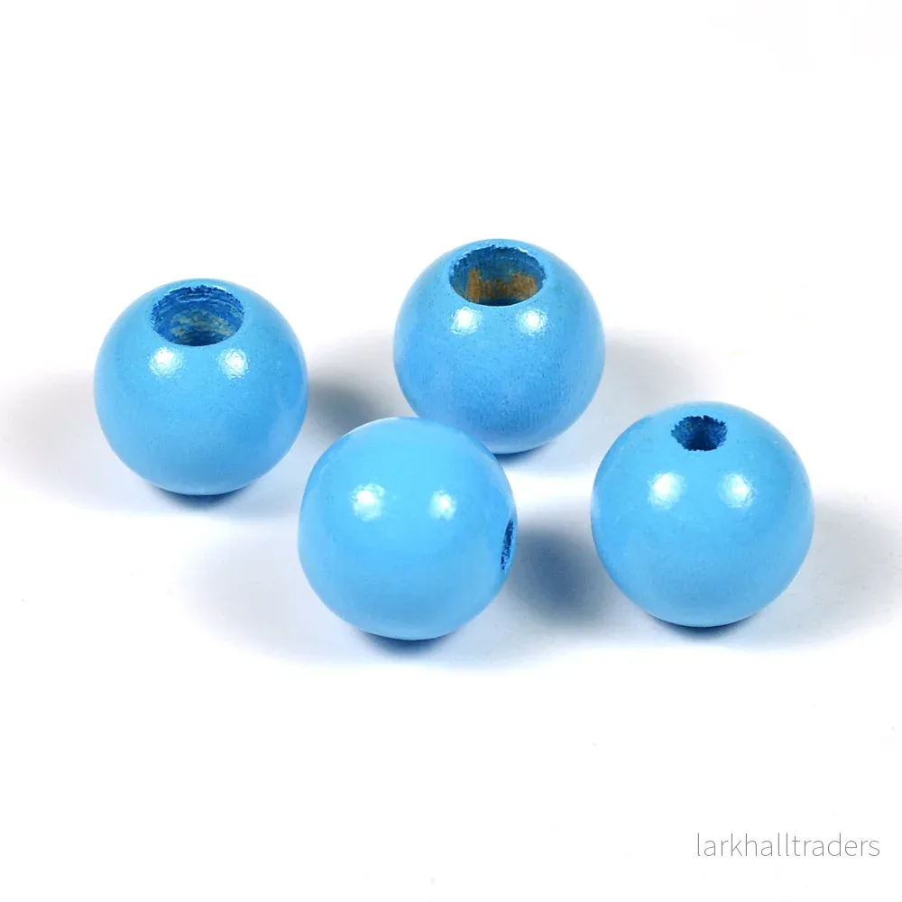 Säkerhetspärlor, 12mm, himmelsblå, 6st Säkerhetspärlor, 12mm, himmelsblå, 6st