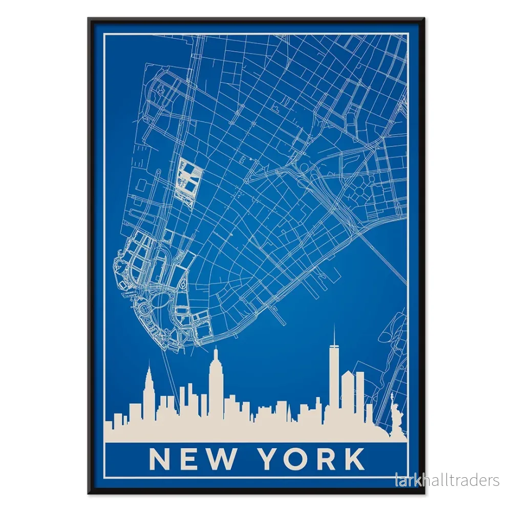 New York minimalistisk karta Poster - Bild 2