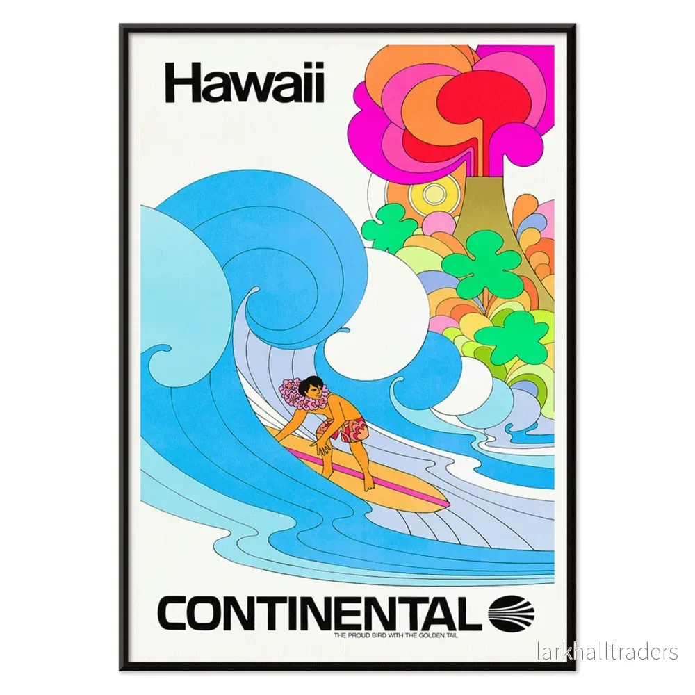 Continental Hawaii Airline Poster - Bild 2