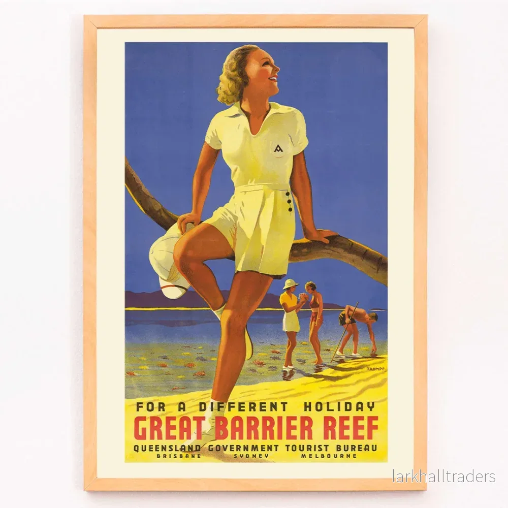 Kvinna sittande på en gren Poster - Bild 3