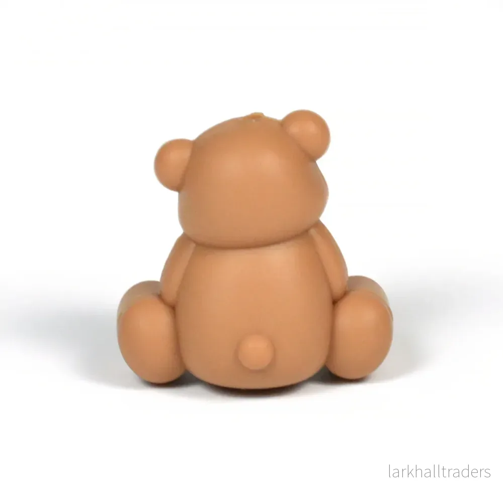 Motivpärla i silikon, 3D nalle *liten och stor* - Bild 3