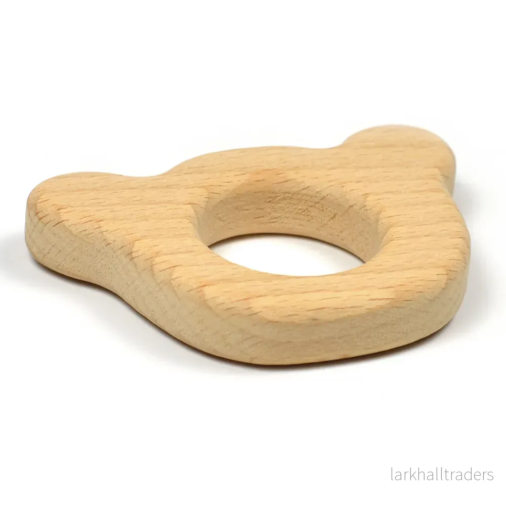 Naturlig träfigur, nalle - Bild 2