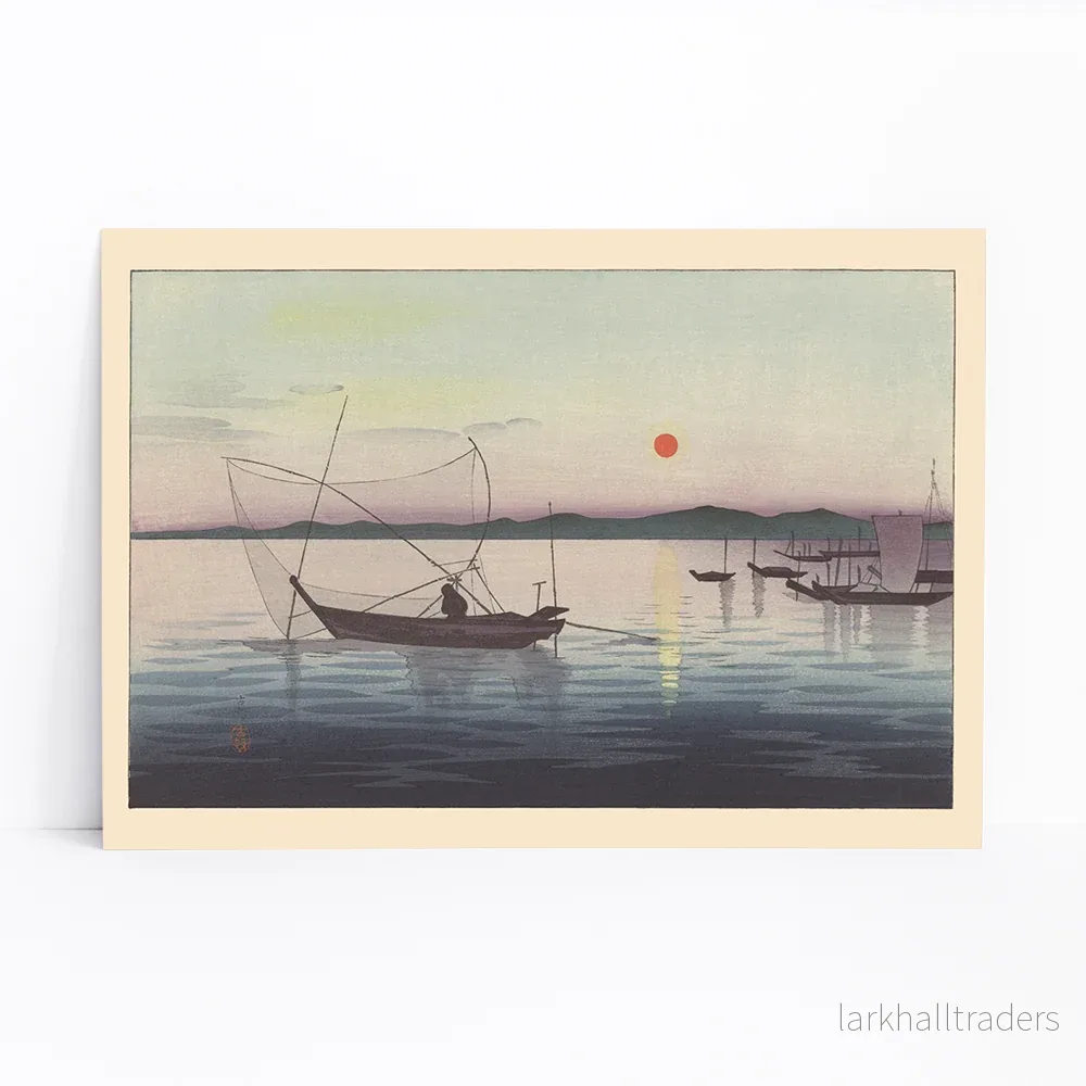 Båtar i solnedgång Poster - Bild 3