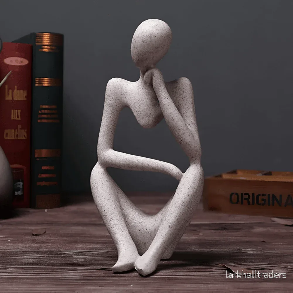 MindSculpt Skulptur – Abstrakt Tänkande Figur i Harts - Bild 2