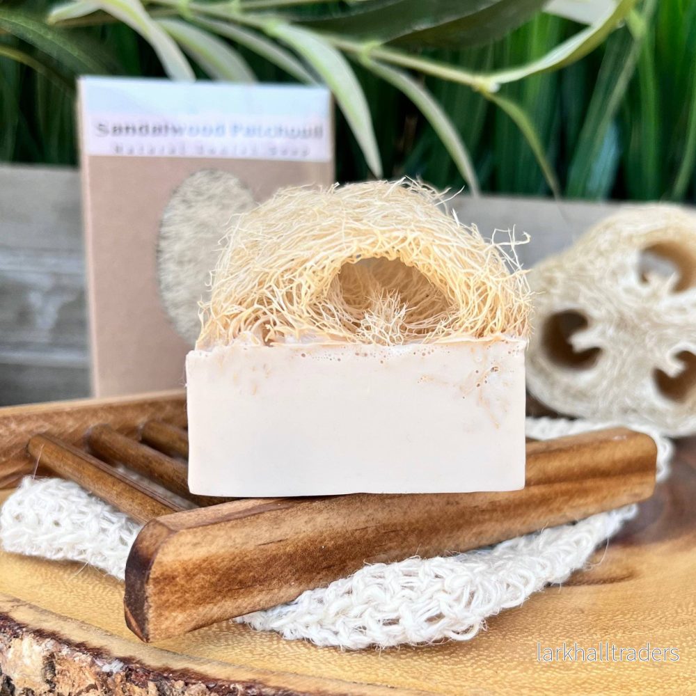 Loofah Sandelträ Patchouli Tvålbar - Bild 2