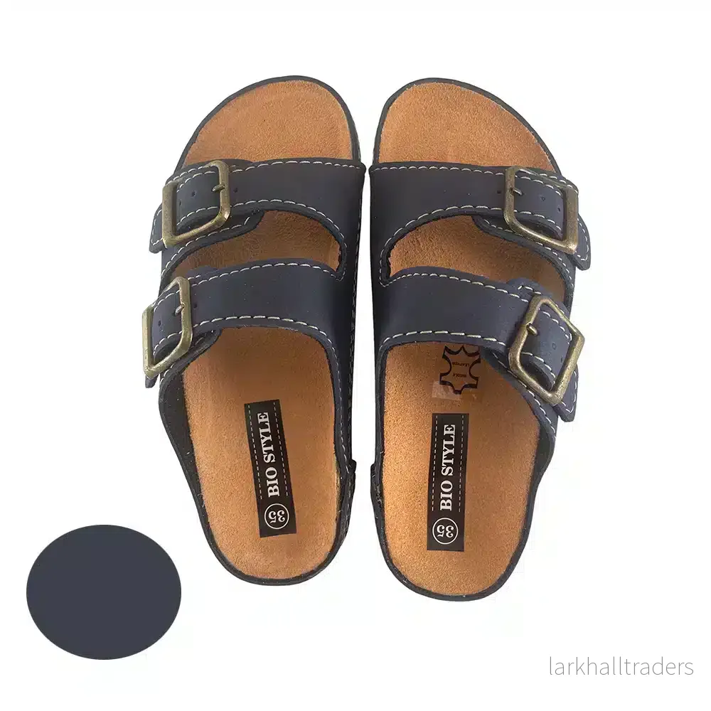 Sandaler för barn med remmar, modell Bio Style - brun eller marinblå - Bild 2