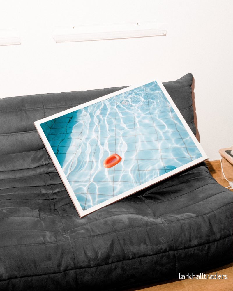 Orange plastbåt Print - Bild 2