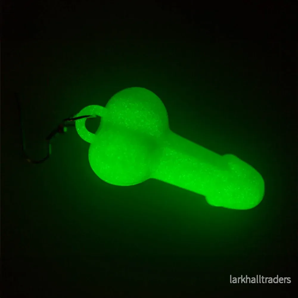 Örhängen, penis glow in the dark 1-par - Bild 2