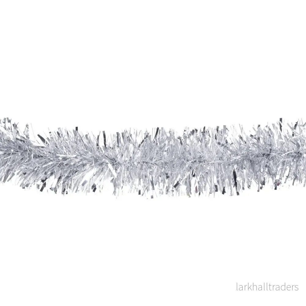 Glittergirlang, silver 120 mm 2 m