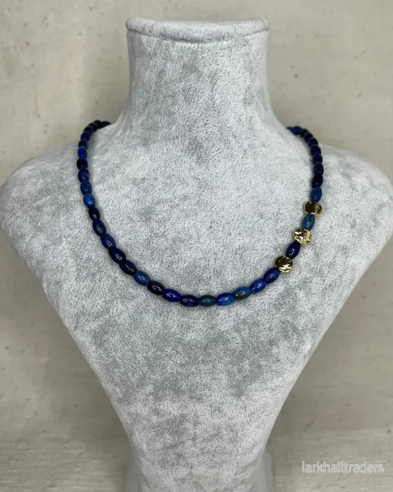 Minimalistisk Lapis Lazuli Halsband