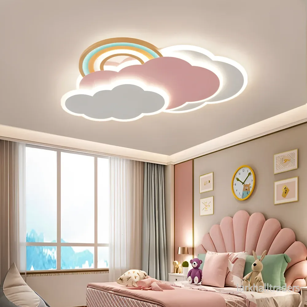 DreamGlow – Färgglad Moln & Regnbåge LED-Taklampa för Barnrum DreamGlow – Färgglad Moln & Regnbåge LED-Taklampa för Barnrum