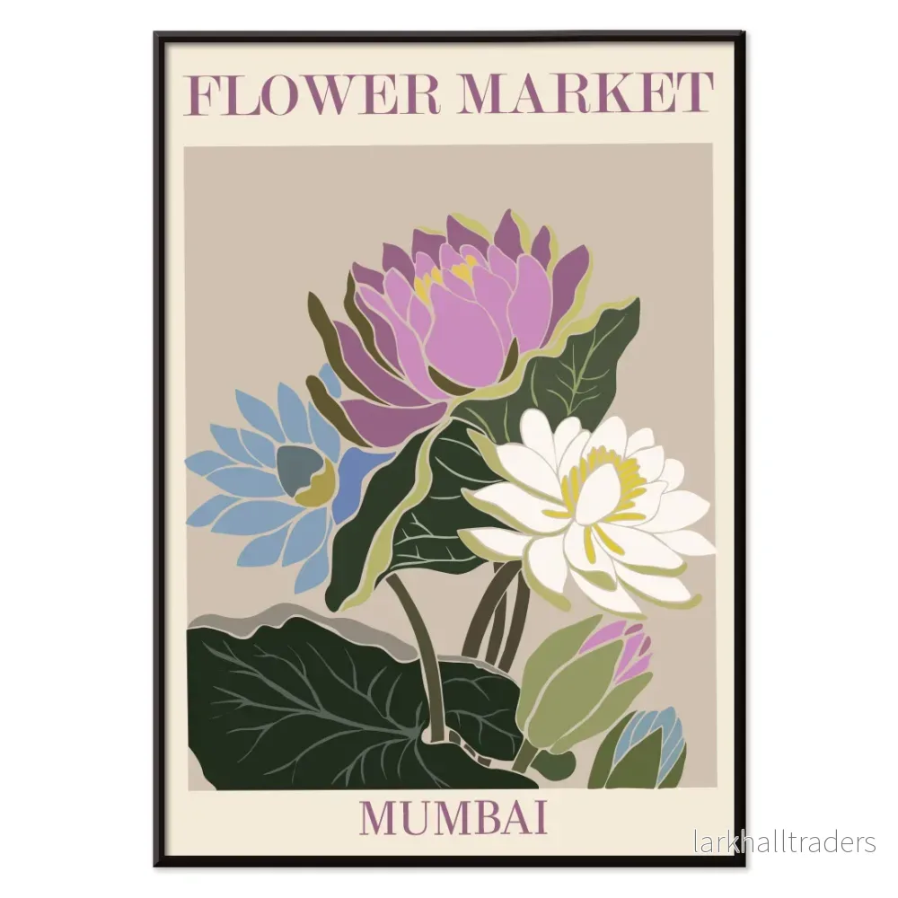 Blomstermarknad Mumbai Poster - Bild 2