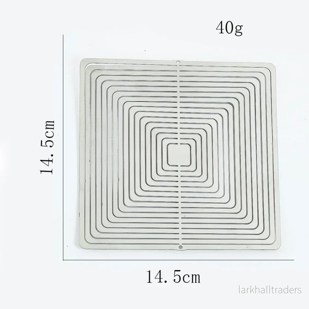 Vindspel i rostfritt stål med roterande 3D-effekt - Bild 3