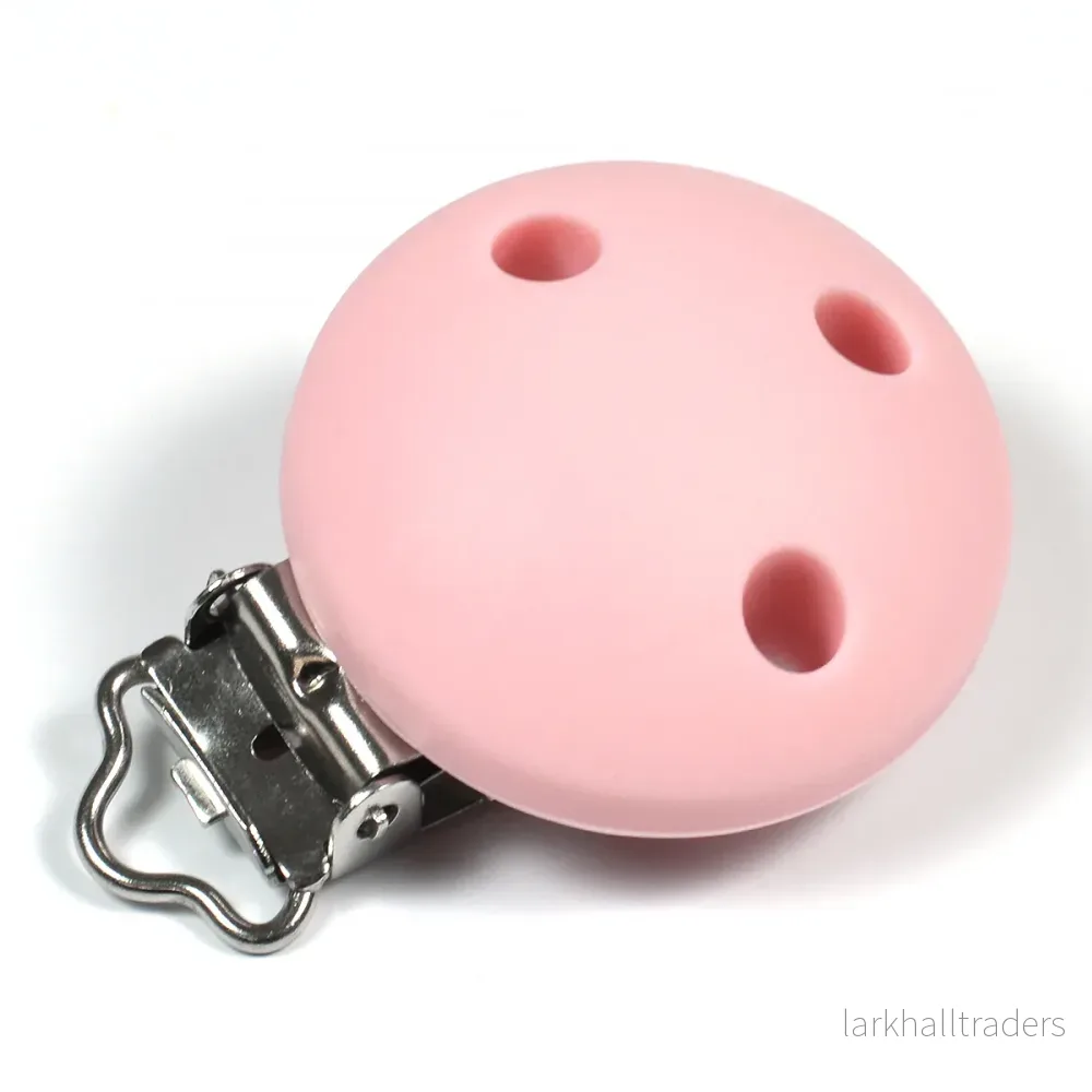 Silikonclips, puderrosa