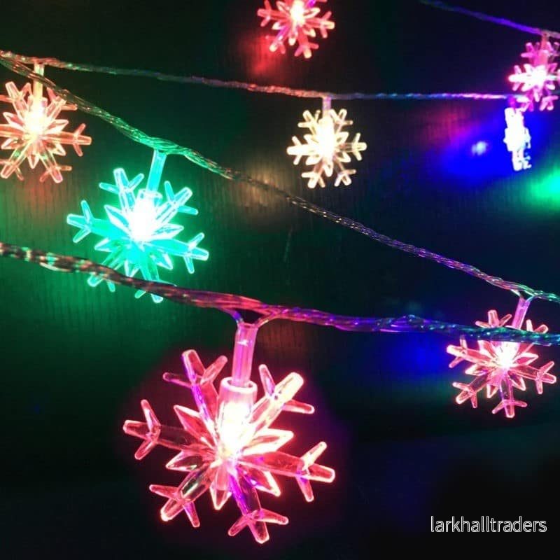LED-ljuskedja med blinkande snöflinga 3,5 meter LED-ljuskedja med blinkande snöflinga 3,5 meter