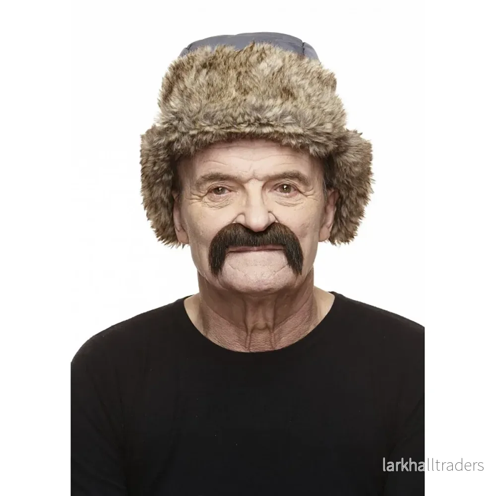 Mustasch, cowboy brun/grå - Bild 2