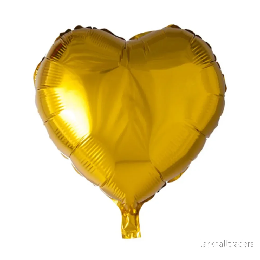 Folieballong, hjärta guld 45 cm Folieballong, hjärta guld 45 cm