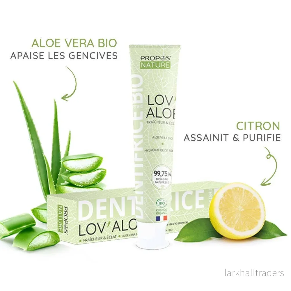 Ekologisk tandkräm Lov'aloe-aloe Vera & Citron -utan Fluor - Bild 3