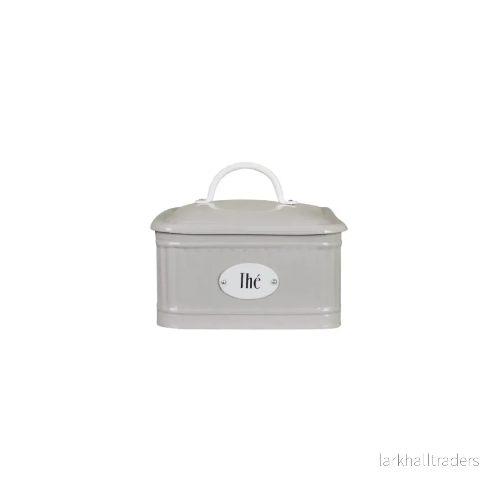 Plåtburk Hugo Thé m. Fack Beige Plåtburk Hugo Thé m. Fack Beige