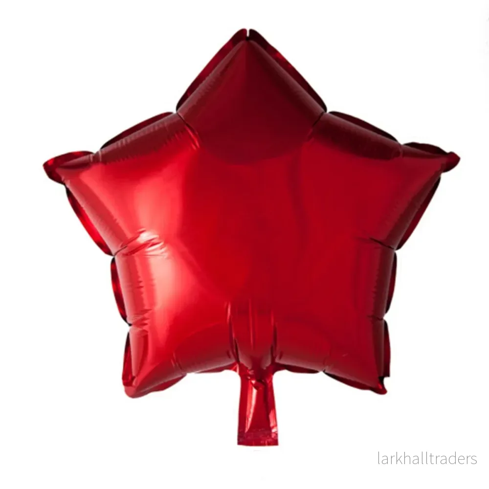 Folieballong, stjärna röd 45 cm